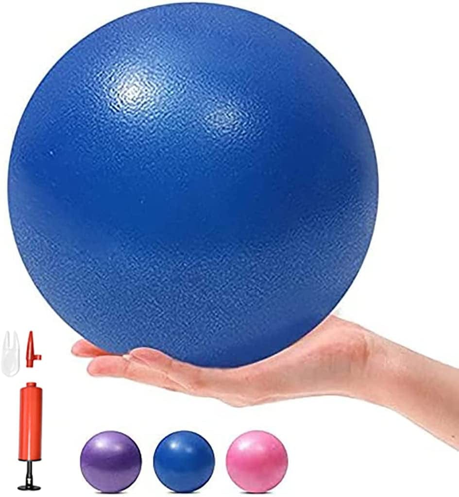MOMPLUS 6 Inch Exercise Pilates Mini Yoga Balls Barre Small Bender for Home Stability Squishy Training Physical Therapy Improves Balance with Pump