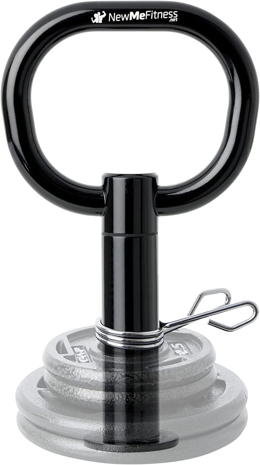 Newme Fitness Adjustable Kettlebell Handle for Strength Training Kettlebells for Weight Plates - Home or Gym Workout- Ergonomic Design for a Comfortable, Non-Slip Grip