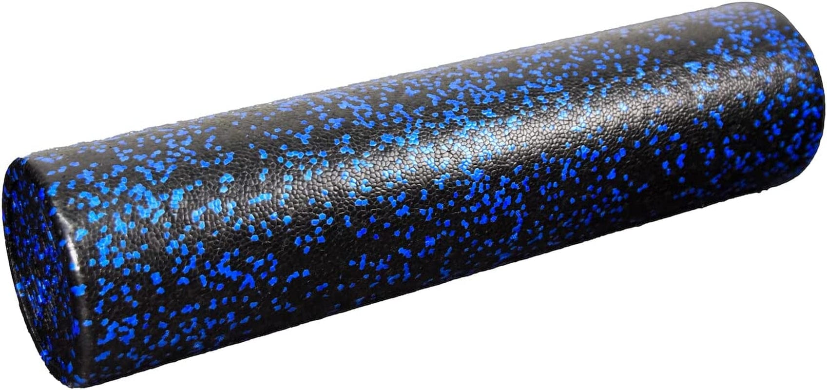 NEXO Fitness High-Density round Foam Roller for Muscle Soreness Recovery, Exercise, Massage - 18", 24", 36" Blue Fleck (36 Inch)