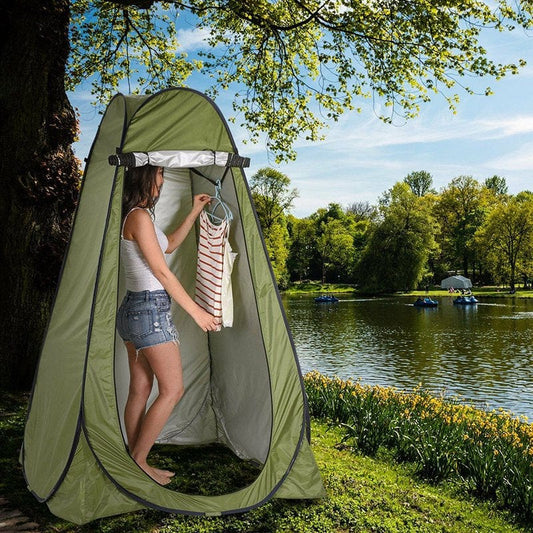 Oak Leaf Portable Pop up Privacy Toilet Tent Shower Dressing Sun Shelter Pod Camping Beach Toilet Changing Room