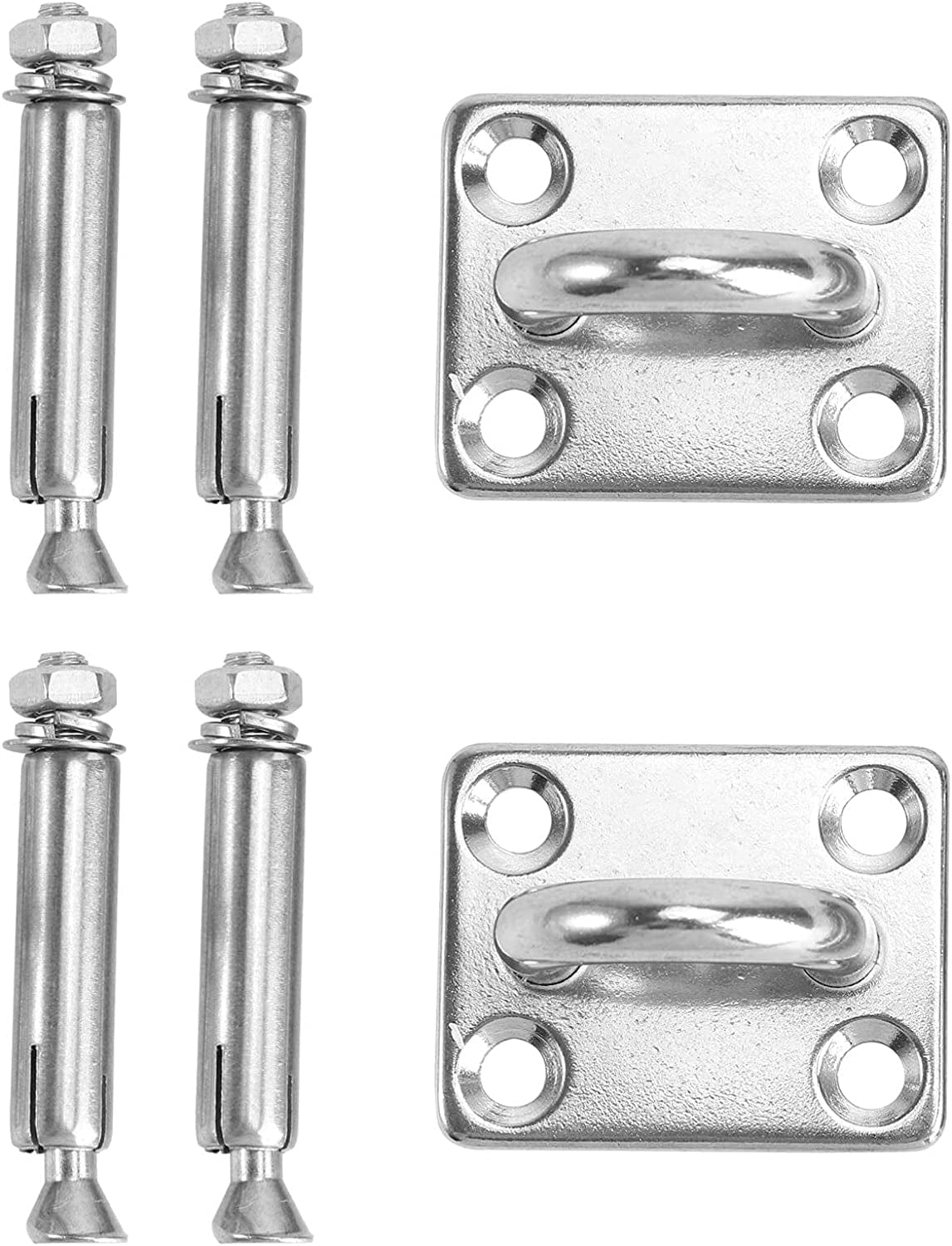 OSALADI 2Pcs Heavy Duty Hammock Hanging Kit Wall Ceiling Mount Bracket for Suspension Strap Trainer for Gymnastic Ring Yoga Swing Hammock