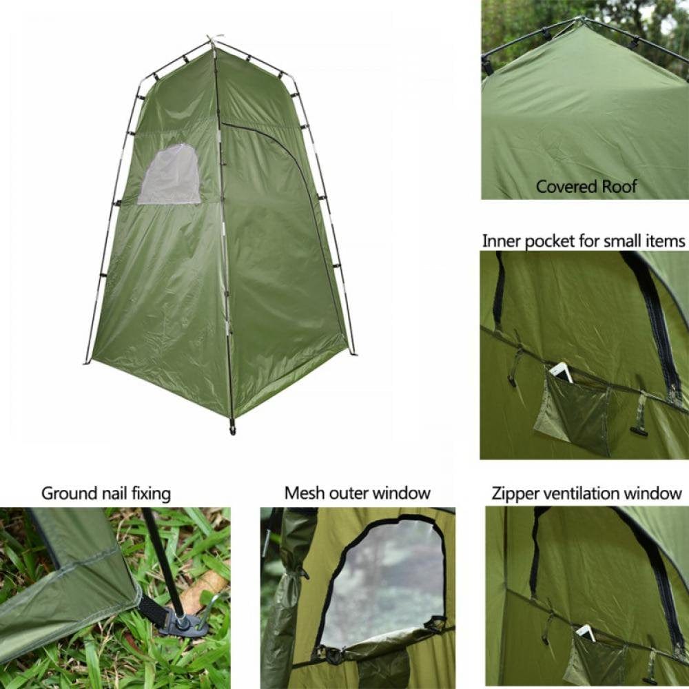 Outdoor Shower Bath Tent Portable Beach Tent Privacy Toilet Shelter Beach Tent with Carry Bag Changing Fitting Room Tent Camping