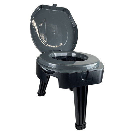 Ozark Trail Portable 14.5" Folding Camp Toilet, 300Lb Weight Capacity
