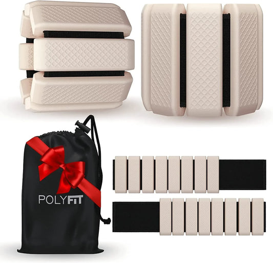 Polyfit Wrist & Ankle Weights - Adjustable Ankle Weights for Women and Men - Yoga, Walking, Running, Dance, Barre, Pilates, Cardio, Aerobics