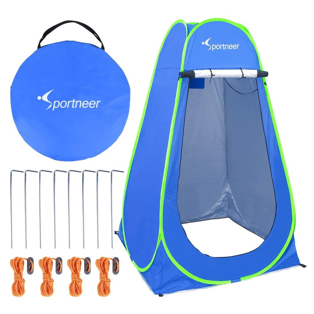 Pop up Privacy Changing Tent Camping Shower Tent, Portable Dressing Bathroom Privacy Shelter Tents for Outdoor Camping Beach Toilet and Indoor Photo Shoot with Carrying Bag, 6.25 Ft Tall