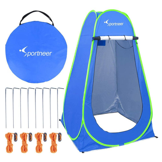 Pop up Privacy Changing Tent Camping Shower Tent, Portable Dressing Bathroom Privacy Shelter Tents for Outdoor Camping Beach Toilet and Indoor Photo Shoot with Carrying Bag, 6.25 Ft Tall
