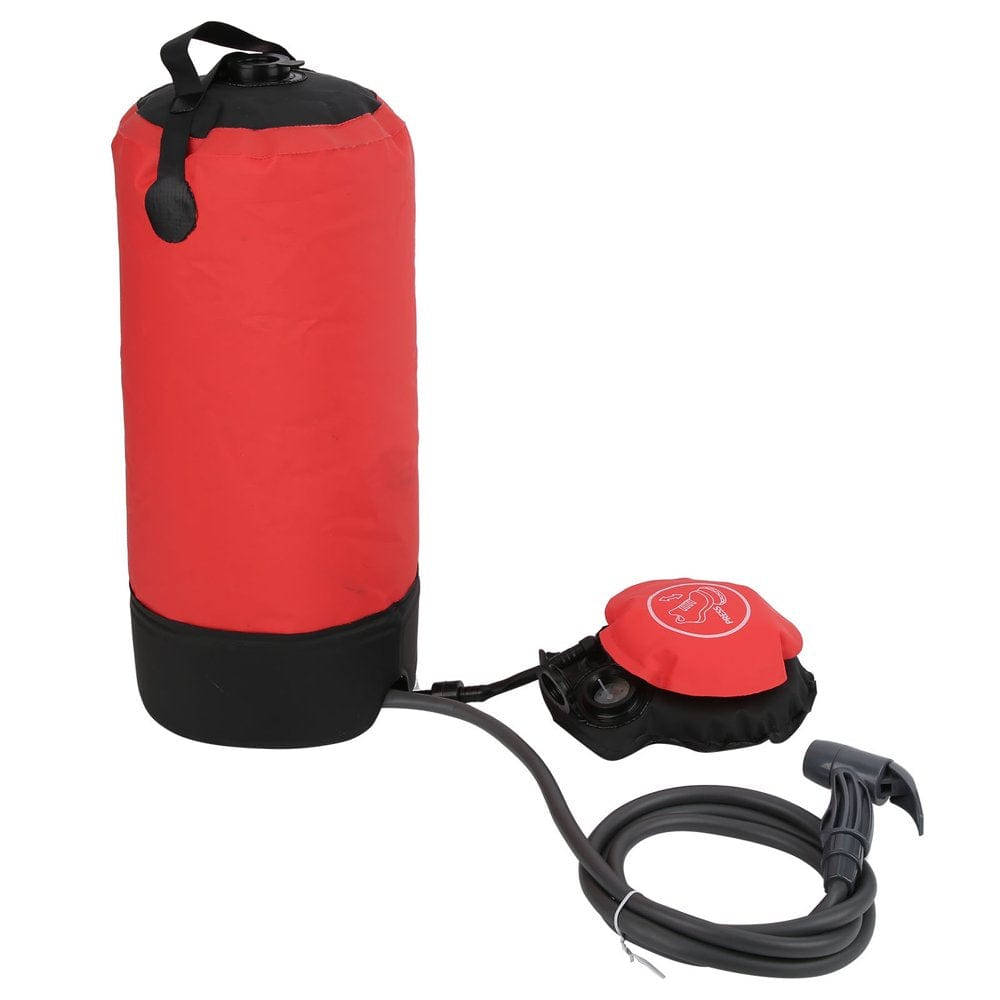 Portable Camp Shower Bag, Outdoor Bath Bag Bathroom Toilet Tent Portable Bath Bag for Hiking for Camping for Outdoor Red,Black