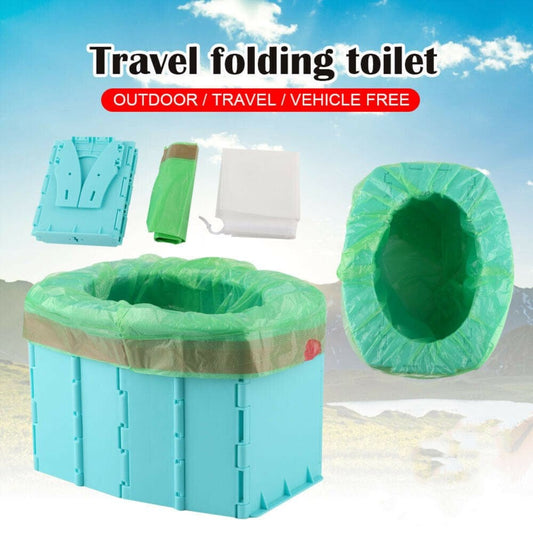 Portable Folding Toilet Travel Toilet for Kids, Car Toilet, Toilet for Camping/Boat/Hiking/Long Trips/Beach
