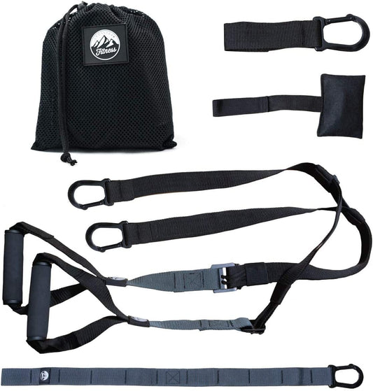 POSTURELY Bodyweight Suspension Resistance Training Straps Trainer Kit for Full Body Workouts at Home