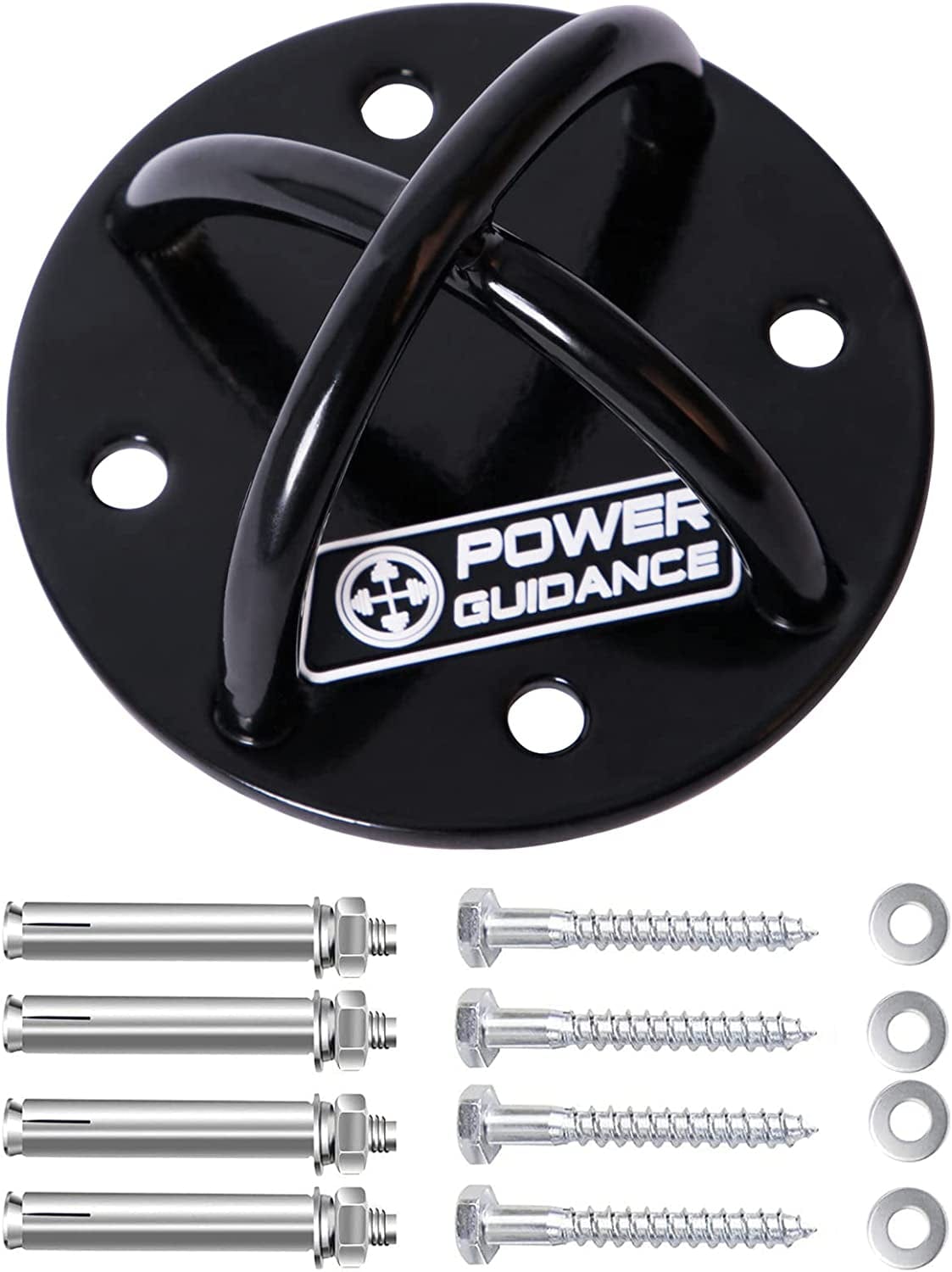 POWER GUIDANCE Wall and Ceiling Mount Bracket for Suspension Straps, Gymnastic Rings, Yoga Swings & Hammock Resistance Band Battle Rope