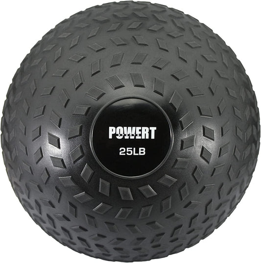 POWERT Slam Ball Weighted Ball Core Muscle Cardio Workout |Easy to Grip Tread & Heavy Duty Durable Rubber Shell