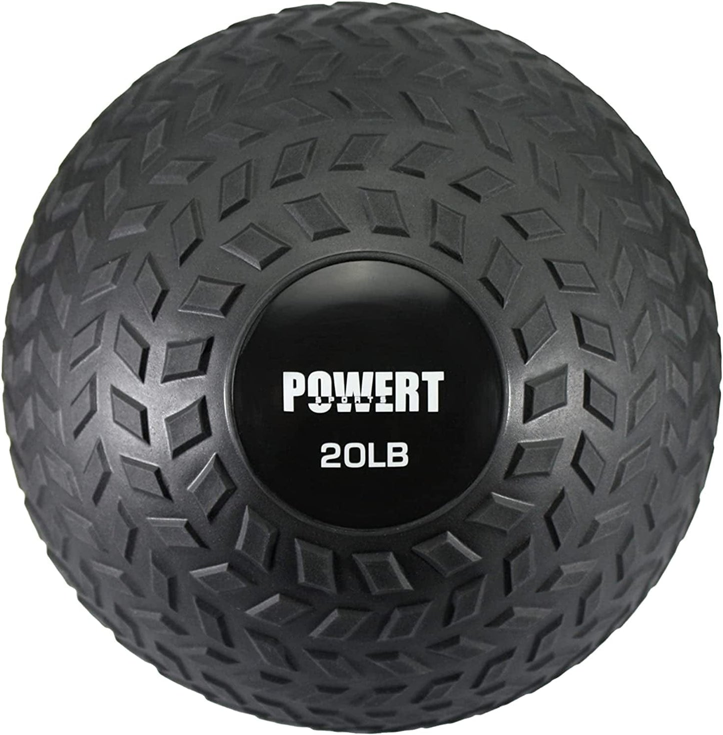 POWERT Slam Ball Weighted Ball Core Muscle Cardio Workout |Easy to Grip Tread & Heavy Duty Durable Rubber Shell