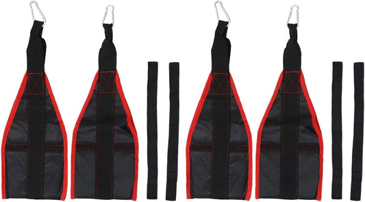 PRETYZOOM 2 Pairs Abdominal Training Belt Abdominal Muscle Trainer Pull- up Gym Exercise Equipment Body Shaper Building Ab Suspension (Red Black)