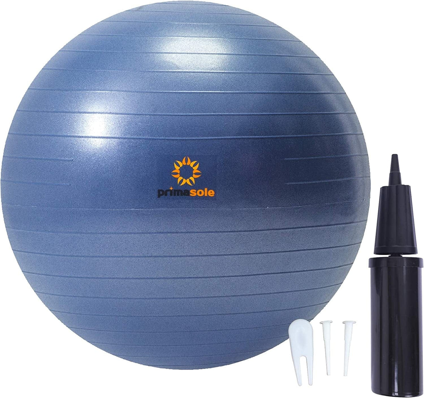 Primasole Exercise Ball for Balance Stability Fitness Workout Yoga Pilates at Home Office & Gym with Inflator Pump
