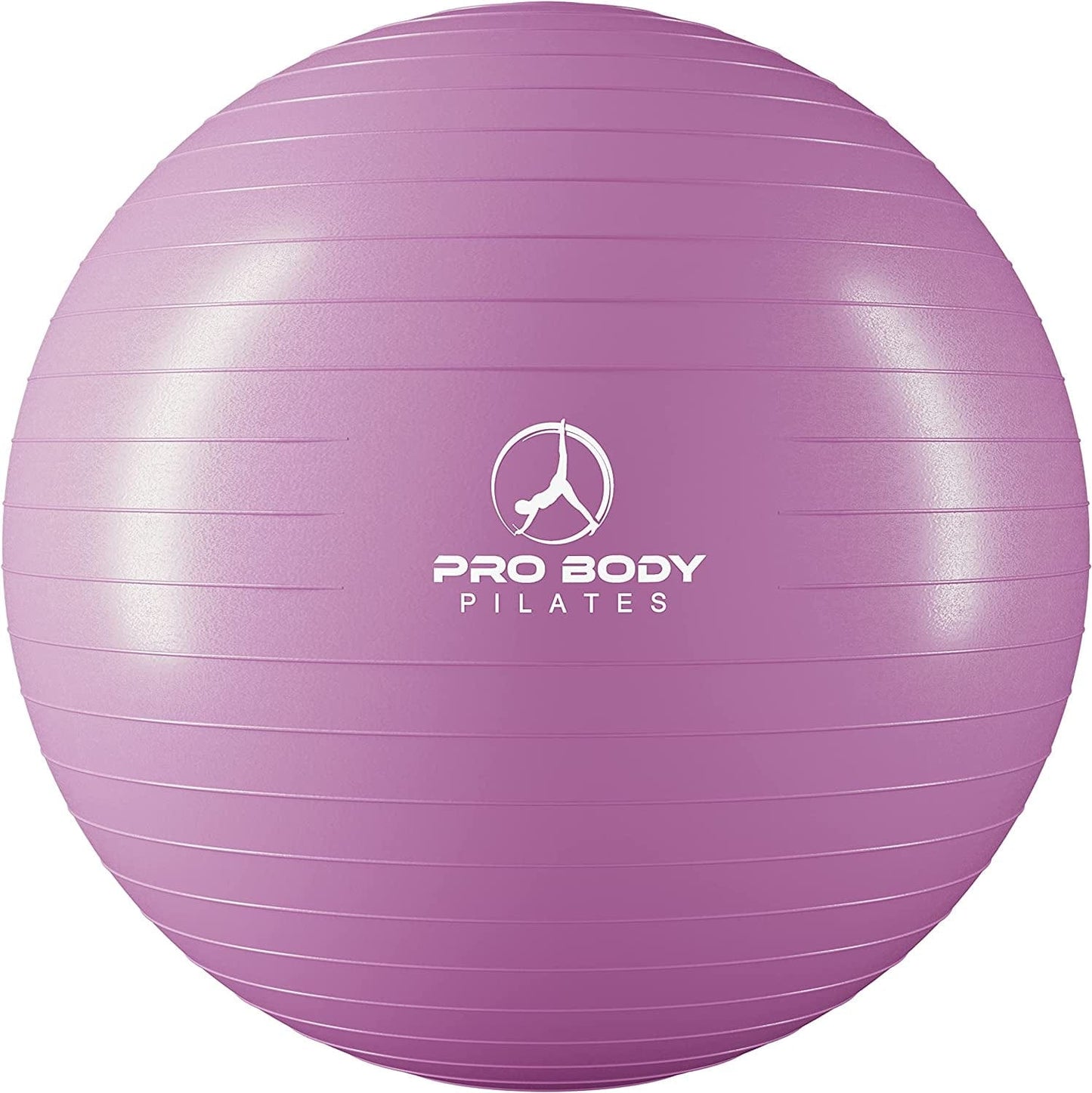 Probody Pilates Ball Exercise Ball Yoga Ball, Multiple Sizes Stability Ball Chair, Gym Grade Birthing Ball for Pregnancy, Fitness, Balance, Workout at Home, Office and Physical Therapy, without Pump