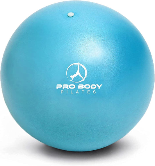 Probody Pilates Mini Exercise Ball - 9 Inch Small Bender Ball for Stability, Barre, Pilates, Yoga, Balance, Core Training, Stretching and Physical Therapy with Workout Guide