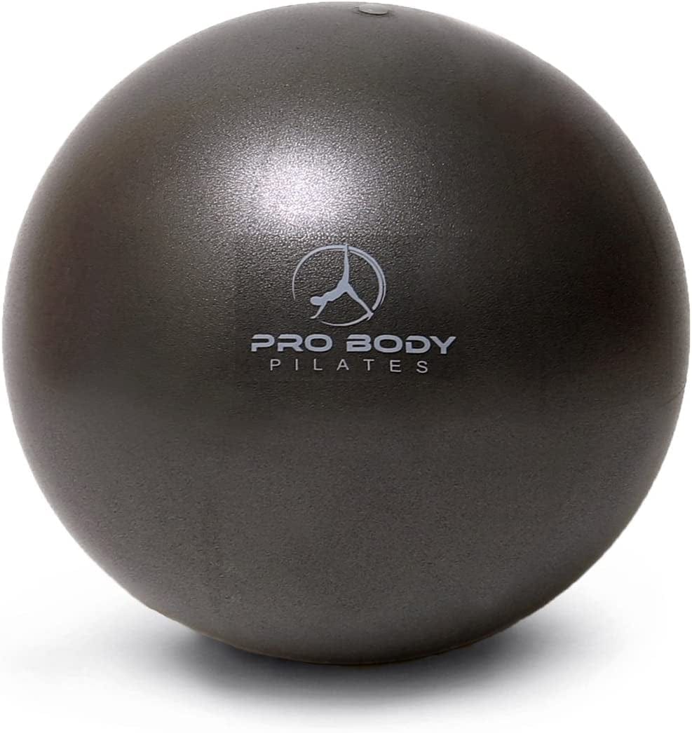 Probody Pilates Mini Exercise Ball - 9 Inch Small Bender Ball for Stability, Barre, Pilates, Yoga, Balance, Core Training, Stretching and Physical Therapy with Workout Guide