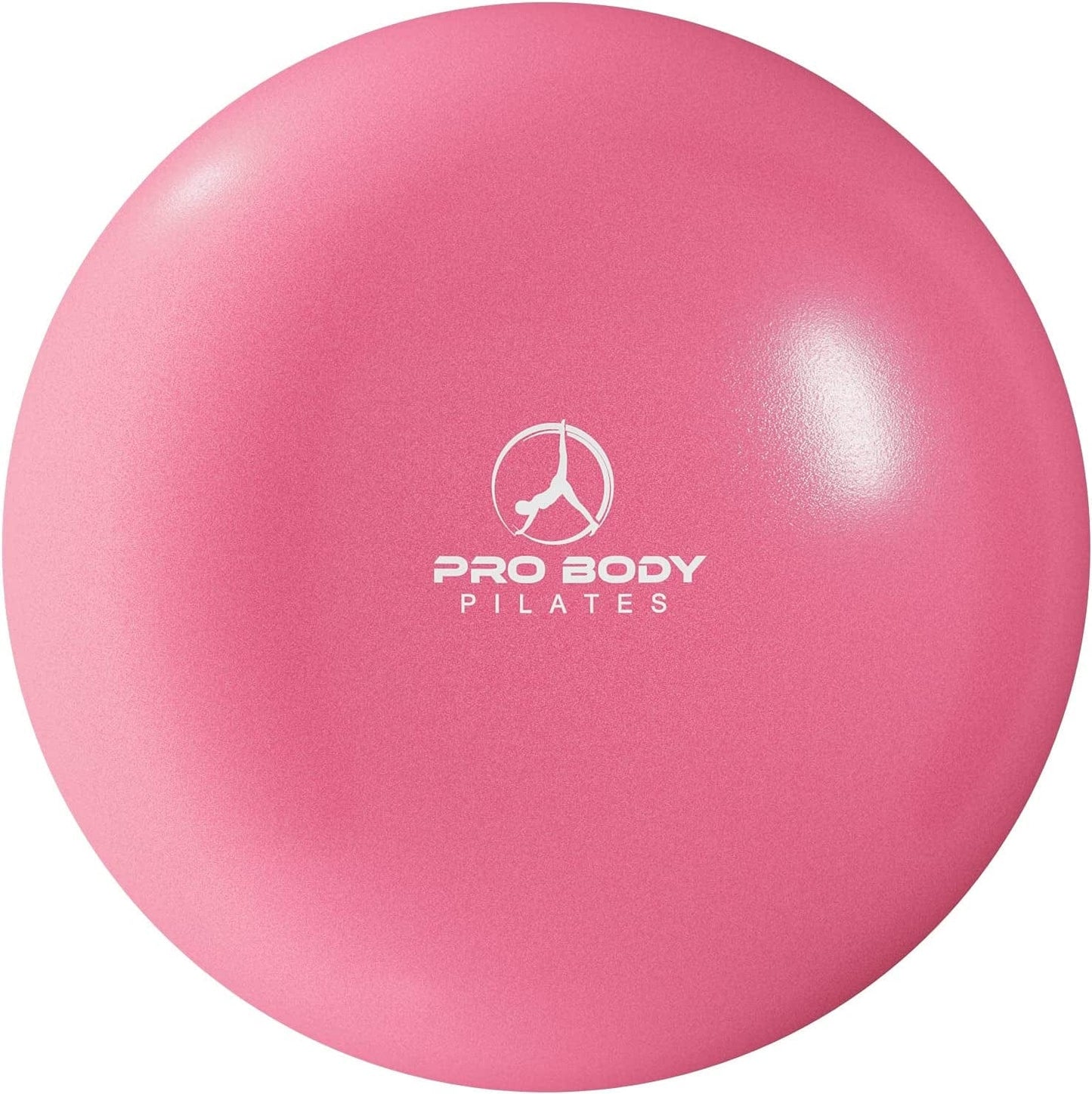 Probody Pilates Mini Exercise Ball - 9 Inch Small Bender Ball for Stability, Barre, Pilates, Yoga, Balance, Core Training, Stretching and Physical Therapy with Workout Guide