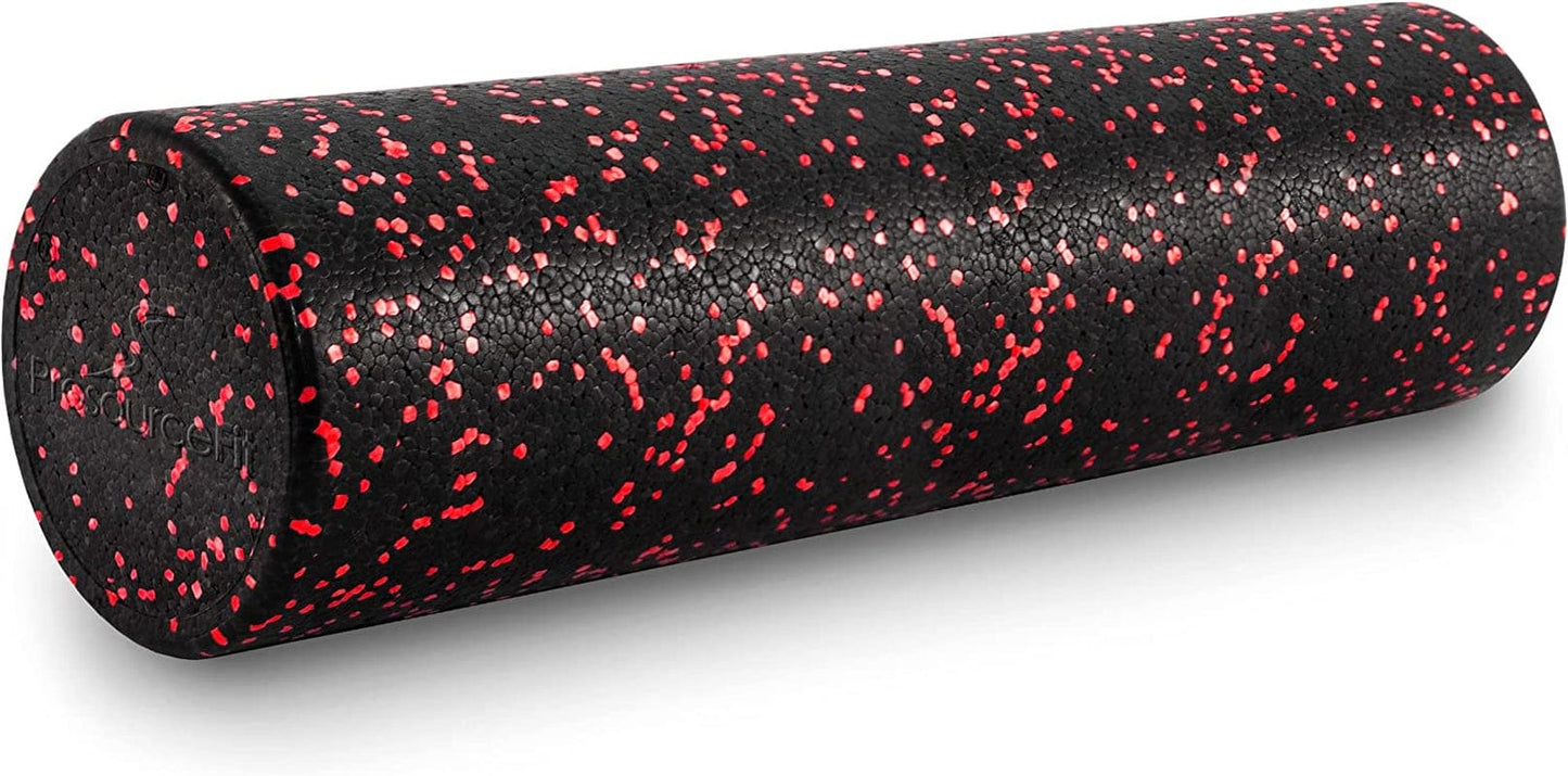 Prosourcefit High Density Foam Rollers 36, 24, 18, 12- Inches Long. Firm Full Body Athletic Massage Tool for Back Stretching, Yoga, Pilates, Post Workout Muscle Recuperation. Speckled and Solid Colors