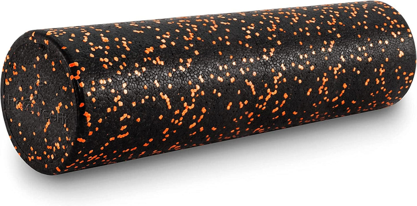 Prosourcefit High Density Foam Rollers 36, 24, 18, 12- Inches Long. Firm Full Body Athletic Massage Tool for Back Stretching, Yoga, Pilates, Post Workout Muscle Recuperation. Speckled and Solid Colors