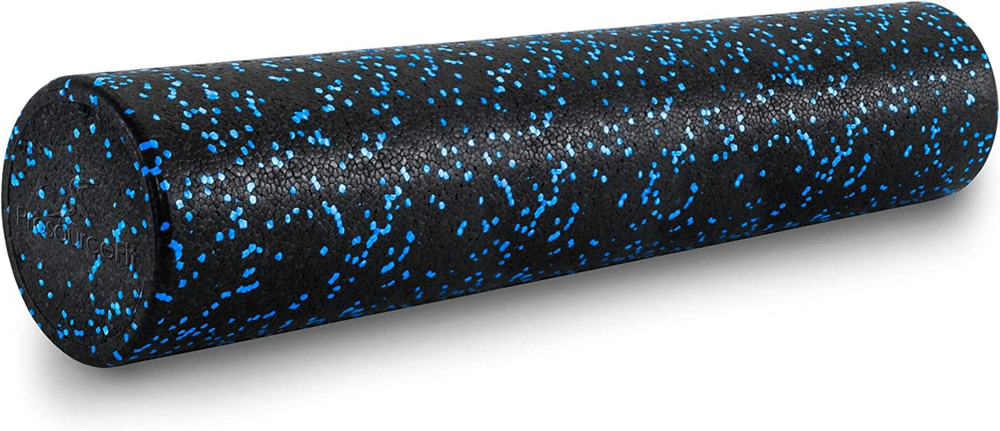 Prosourcefit High Density Foam Rollers 36, 24, 18, 12- Inches Long. Firm Full Body Athletic Massage Tool for Back Stretching, Yoga, Pilates, Post Workout Muscle Recuperation. Speckled and Solid Colors