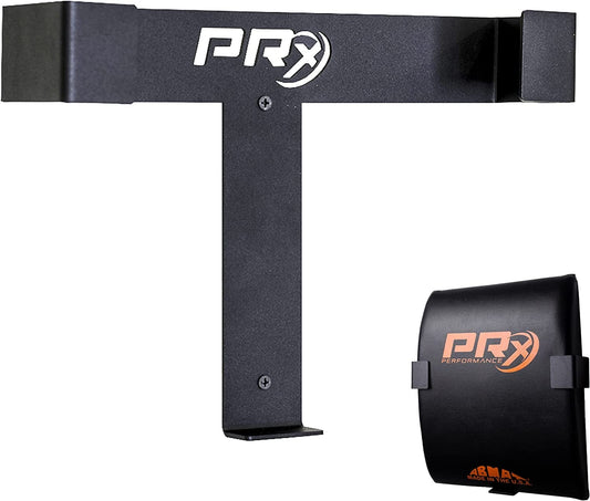 Prx Performance Abmat Storage, Abdominal Exercise Mat Holder, Wall Mounted Exercise Accessory, Made in the USA, Black Powder Coated, Space Saving, Home Garage or Commercial Gym Pad Storage Solution