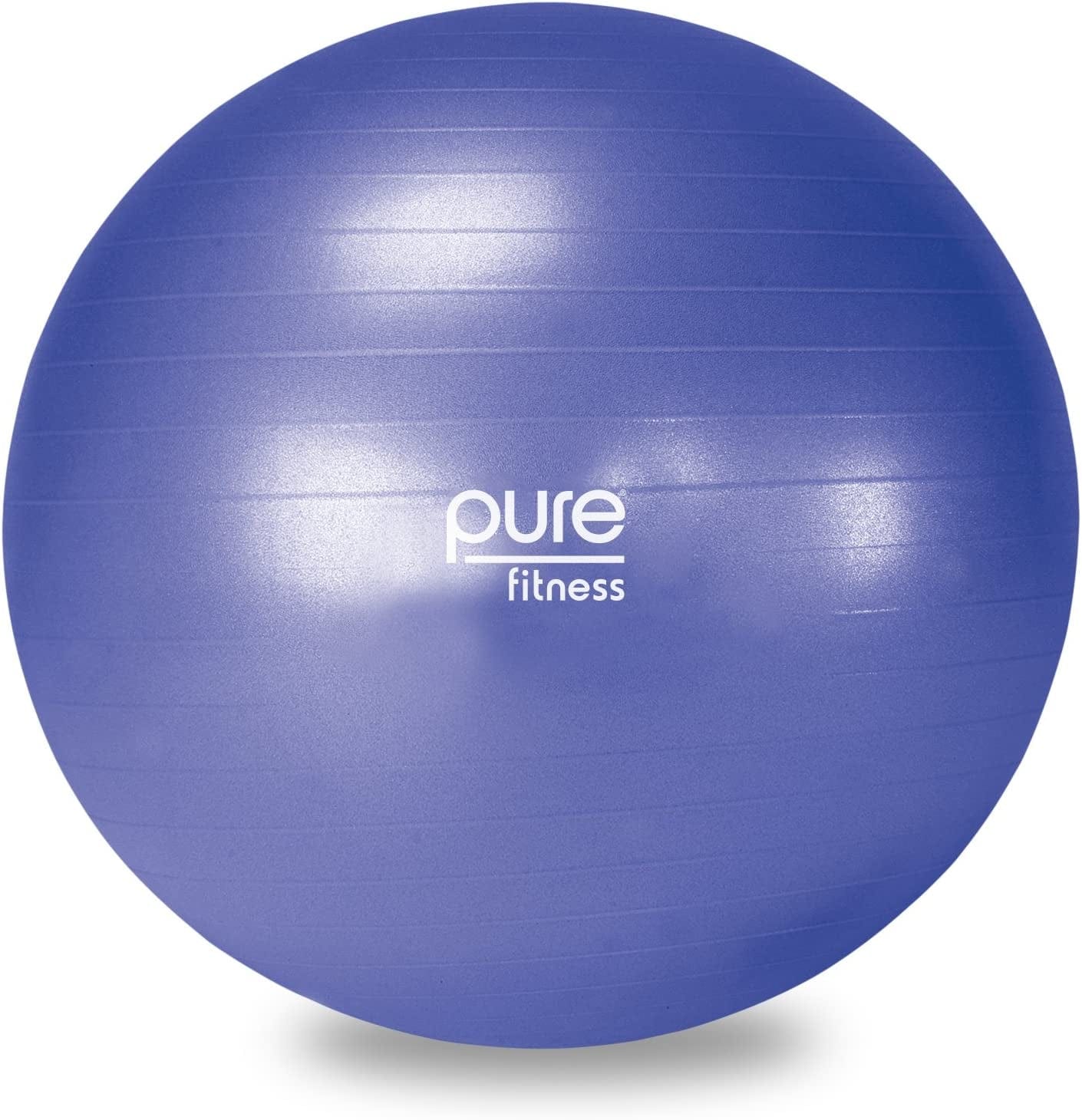 Pure Fitness Anti-Burst Core Exercise Stability Ball with Hand Pump