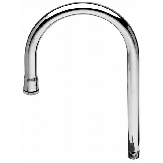 T&S Brass 123X Rigid Gooseneck Faucet, 5-1/2 Spread, 12-1/2 H, 7-1/2 Clearance