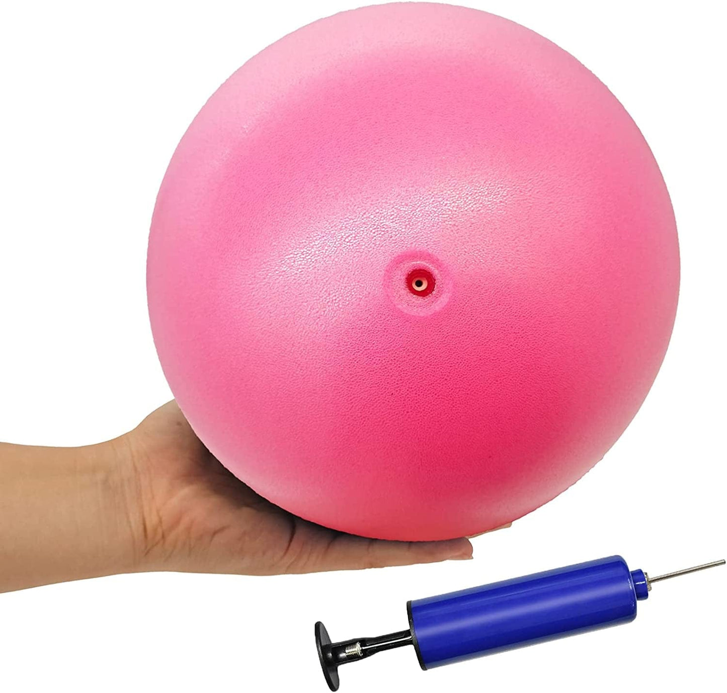 QISHOP Mini Pilates Exercise Ball for Yoga,Small Bender Ball, Pilates,Core Training and Physical Therapy, Improves Balance Home & Gym & Office with Pump