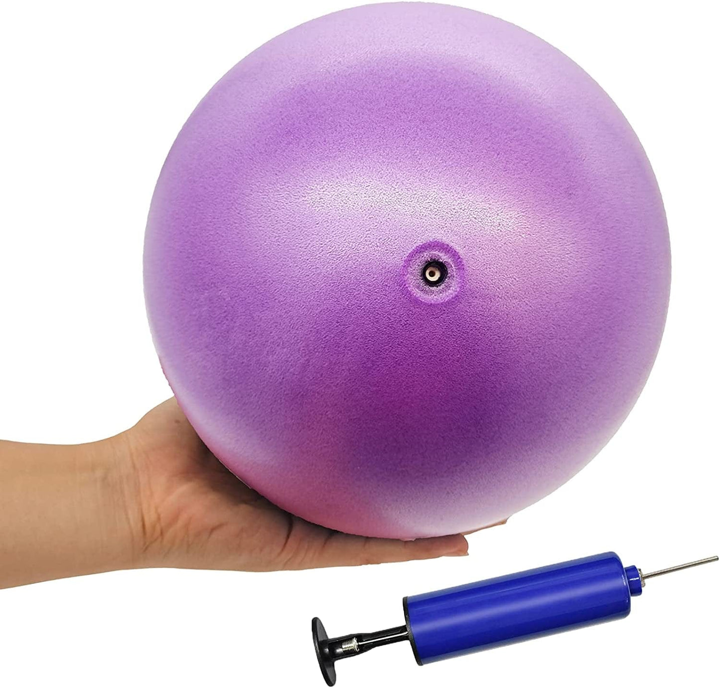 QISHOP Mini Pilates Exercise Ball for Yoga,Small Bender Ball, Pilates,Core Training and Physical Therapy, Improves Balance Home & Gym & Office with Pump