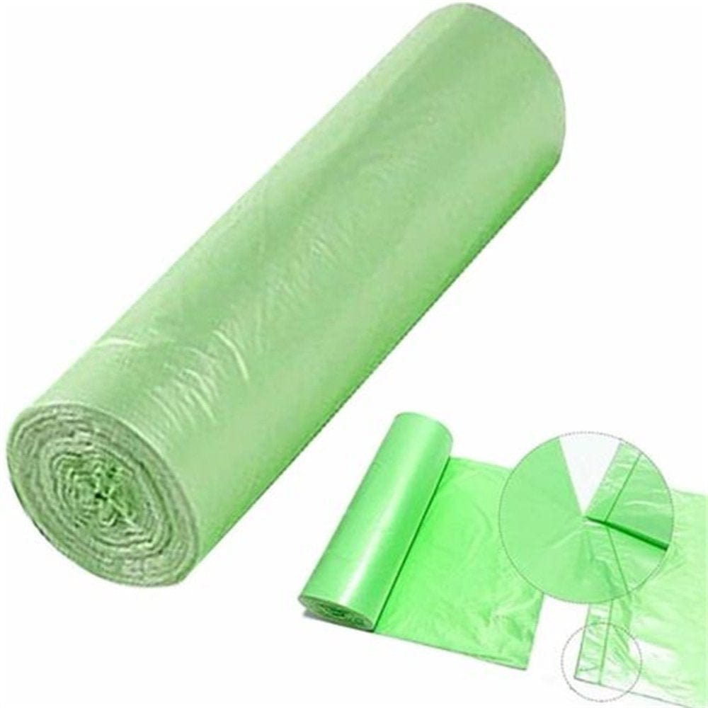 QXKE 5 Rolls Portable Camping Festival Toilet Home Clean Composting Biodegradable Bag