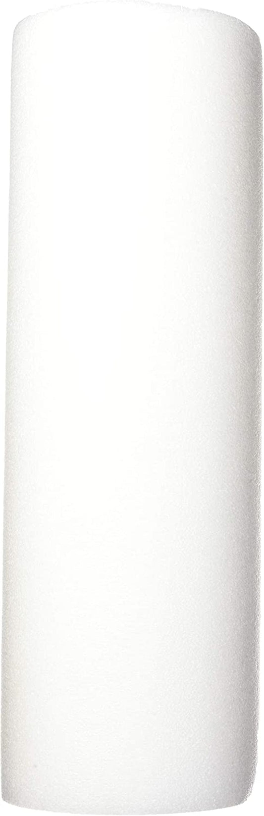 Rehabilitation Advantage Highdensity Foam Roller Fabric, White with Cover, 8" Long, 1 Count
