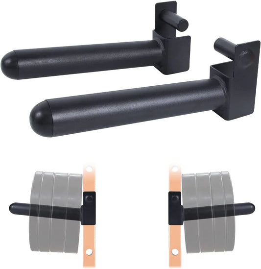 Ritfit Weight Plate Holder 2X2 Power Rack Attachments - for 2 INCH Olympic Weight Plates Storage, Squat Rack Accessories Set of 2 Storage Rack
