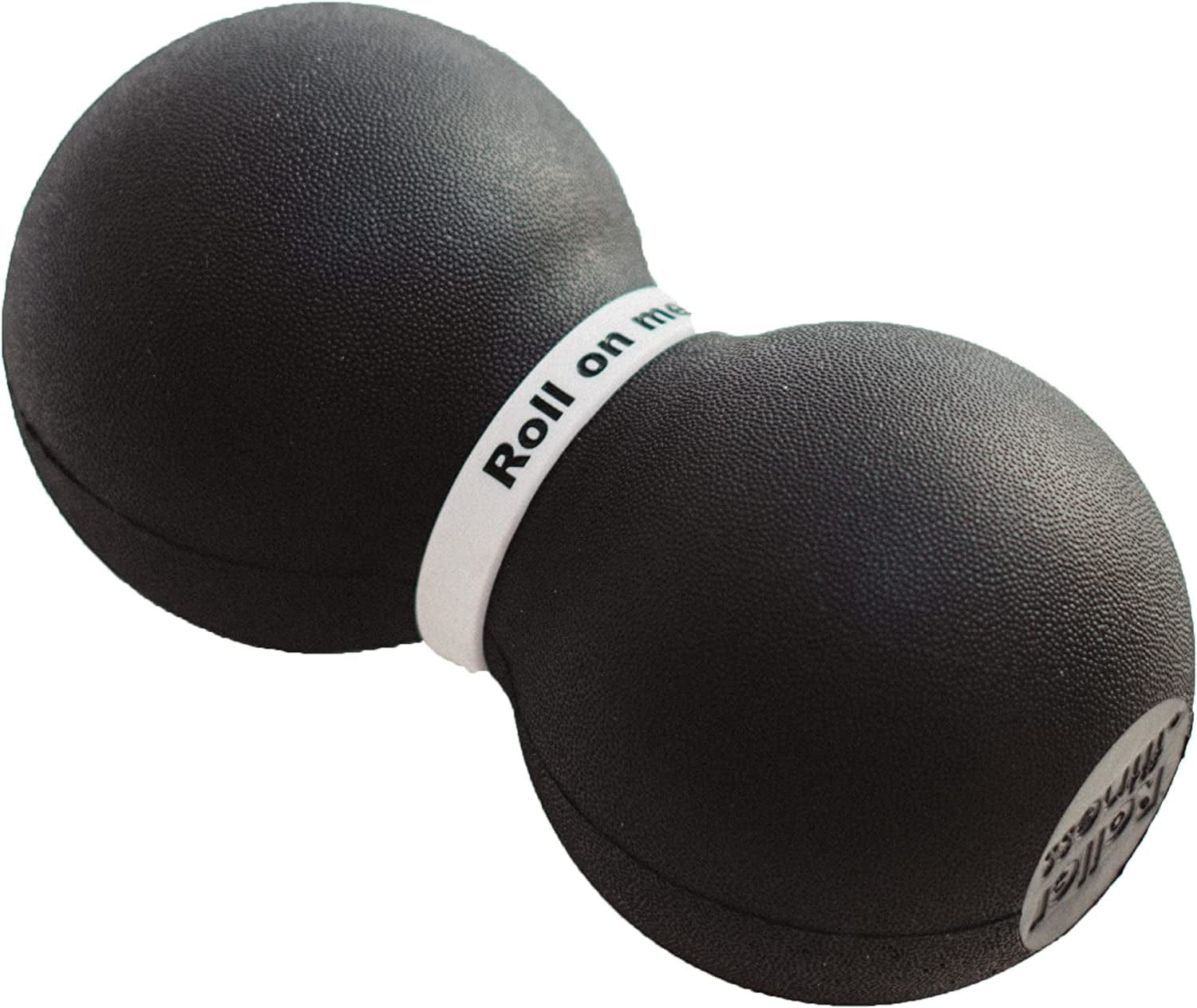 Roller Fitness Infinity Roller, Peanut Foam Roller, Large 8-Inch Double Massage Ball Exercise Roller (Black - Firm)