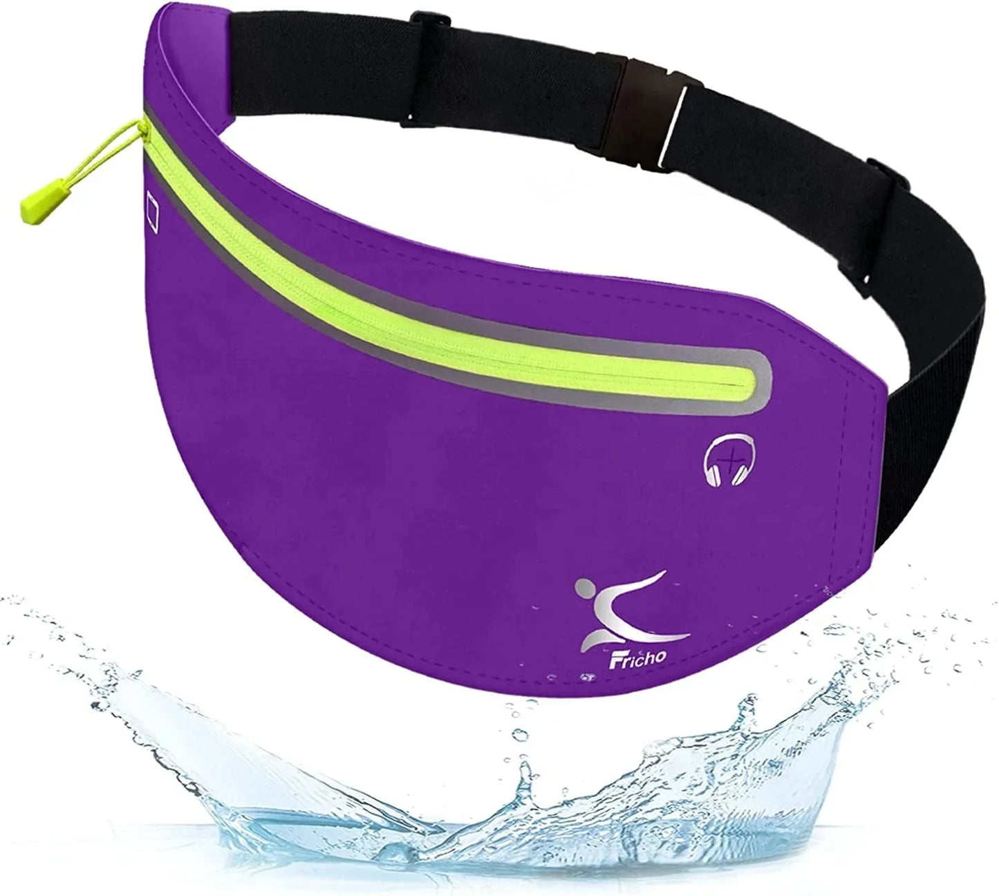 Running Belt Phone Holder, Mothers Day Gifts for Mom Wife Her Teens, Money Belt Bag, Flat Fanny Packs for Women Men, Workout Gear Accessories, Waist Pouch for Runners, Walking, Travel, Gym, Exercise