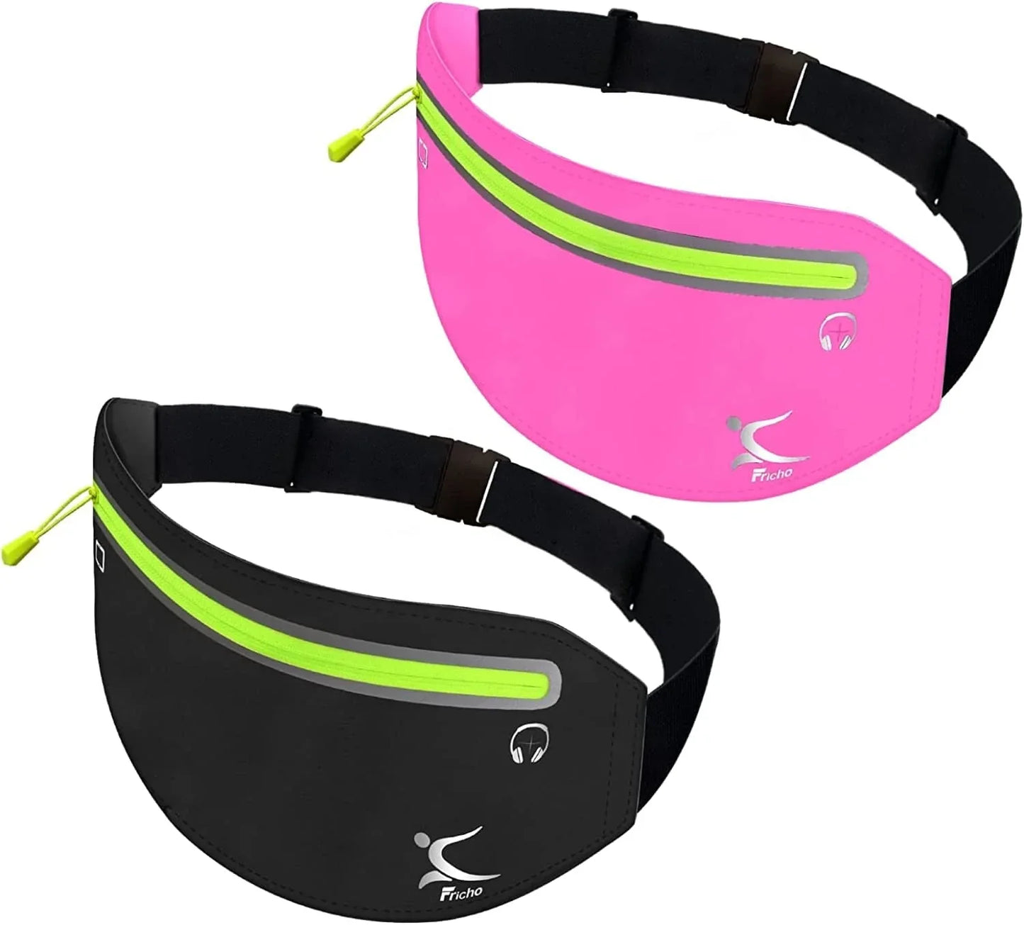 Running Belt Phone Holder, Mothers Day Gifts for Mom Wife Her Teens, Money Belt Bag, Flat Fanny Packs for Women Men, Workout Gear Accessories, Waist Pouch for Runners, Walking, Travel, Gym, Exercise