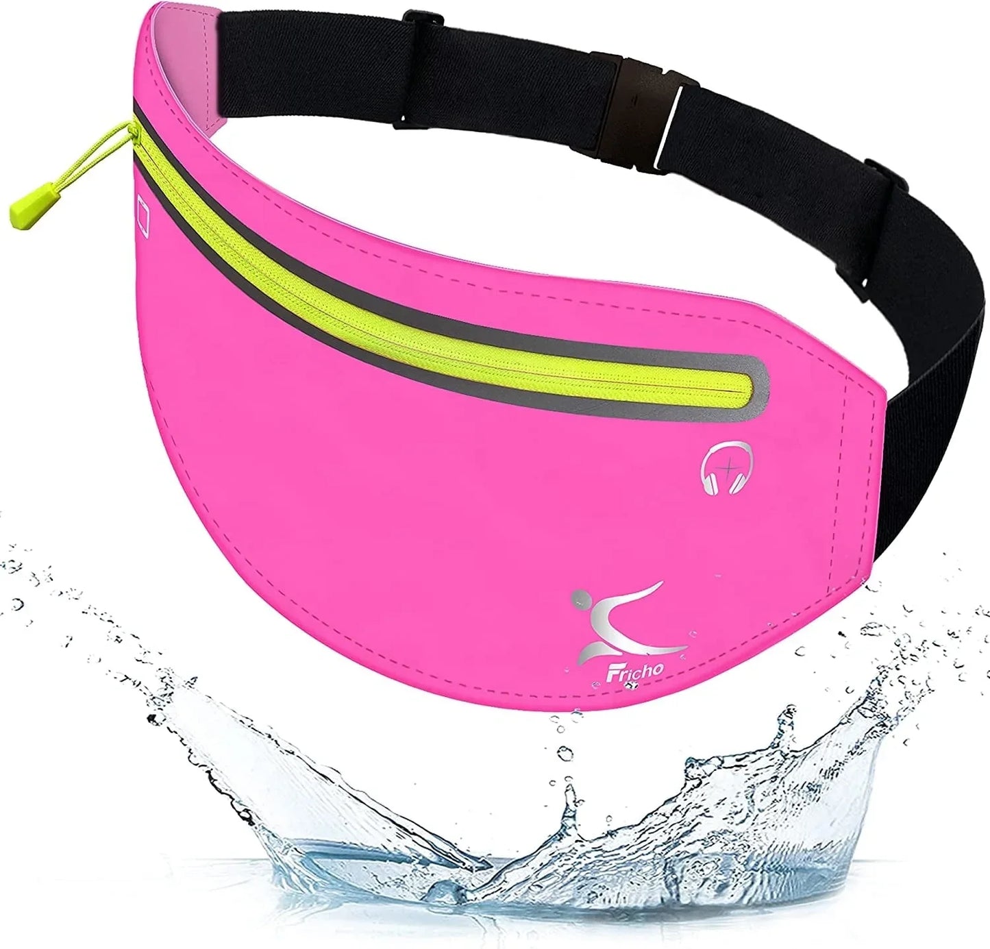 Running Belt Phone Holder, Mothers Day Gifts for Mom Wife Her Teens, Money Belt Bag, Flat Fanny Packs for Women Men, Workout Gear Accessories, Waist Pouch for Runners, Walking, Travel, Gym, Exercise