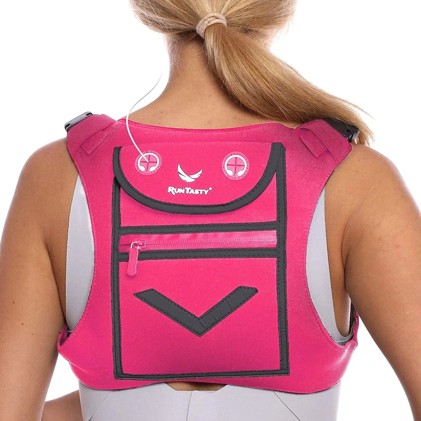 Running Mini Backpack Vest for Men & Women - Reflective W/360°Hi-Viz, Holds Accessories and Any Iphone, Android, Ipad Mini - Lightweight Adjustable Gear for Fitness, Walking, Cycling, Hiking and More!