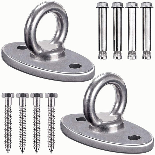 SELEWARE 2800 Lb Capacity Wall Ceiling Mount Bracket for Suspension Strap Trainer, Suspension Kit for Yoga Swing, Hanging Hardware for Battle Ropes, Woss Suspension, Olympic Rings, Gym,2 Pack