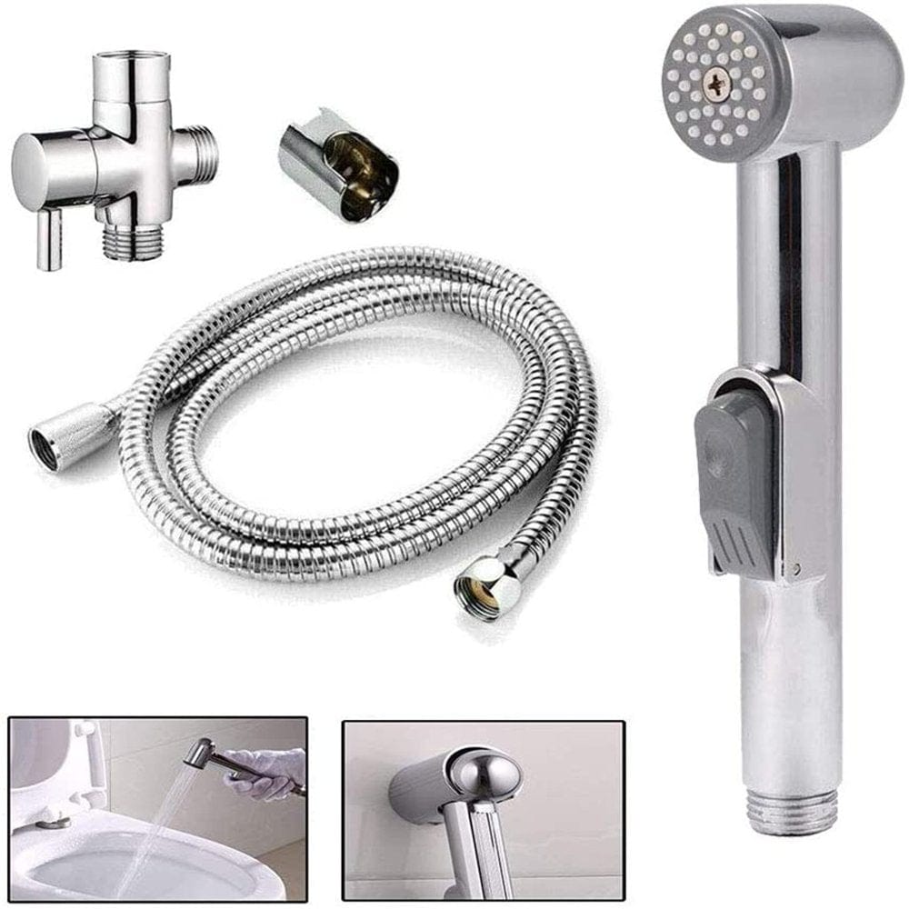 Shower Head Handheld Bidet Sprayer Diaper Clean Kit Shower Cloth Portable Toilet Spray Cleaning Supplies