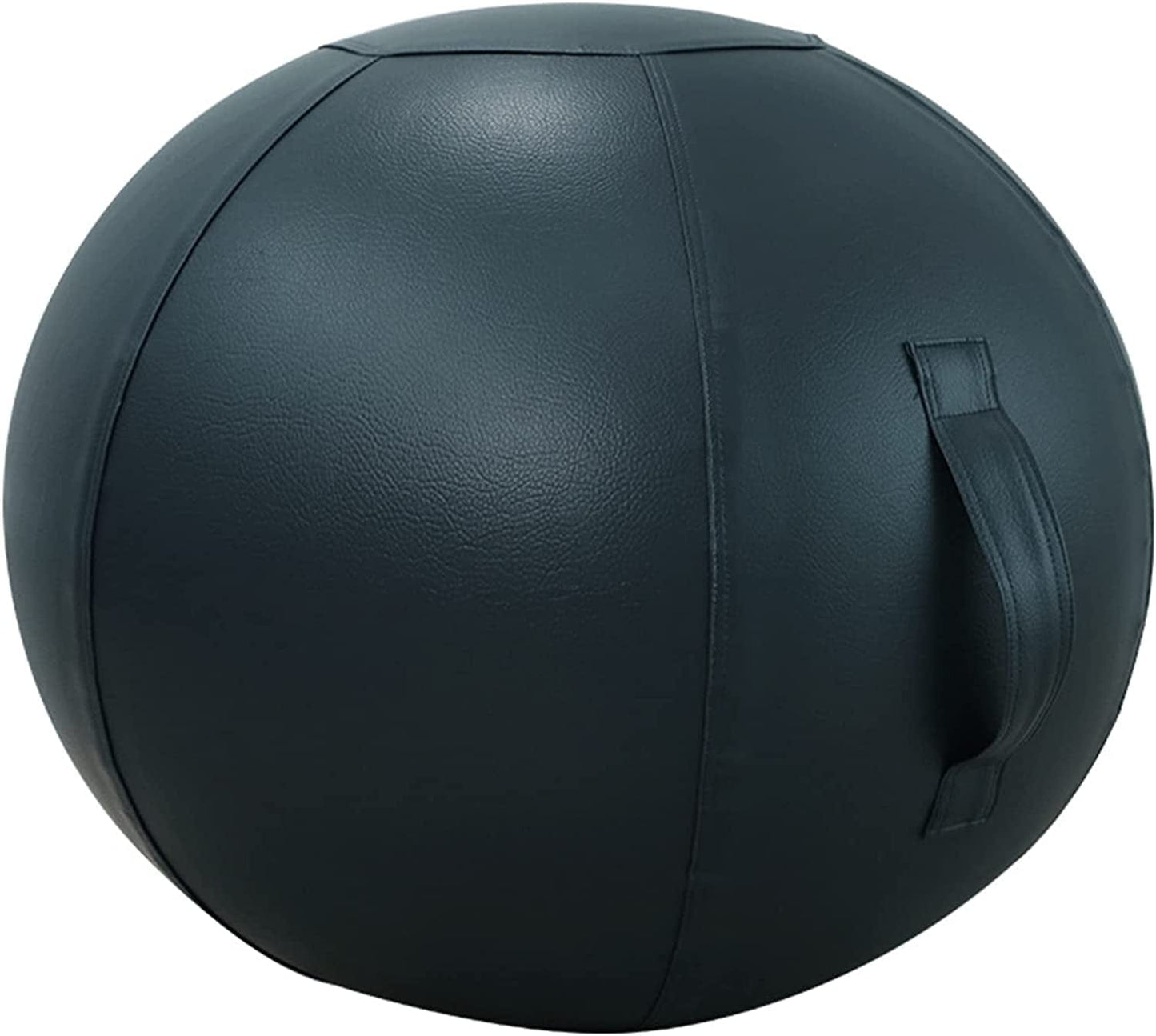 Sitting Ball Chair for Office Pilates Exercise Yoga Ball with Cover for Balance Stability Fitness Ergonomic Posture Exercise Ball Seat with Handle and Pump,Gold,29.5In