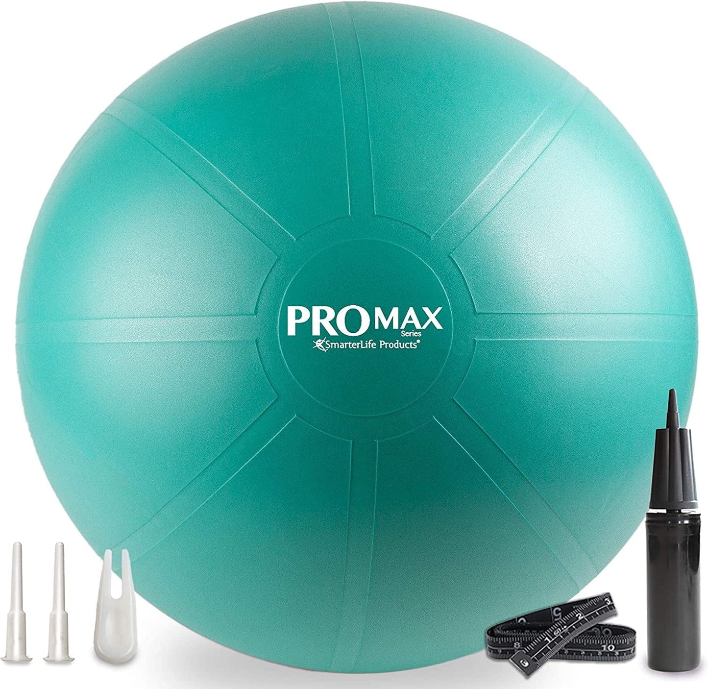 Smarterlife PRO MAX Workout Exercise Ball for Fitness, Yoga, Balance, Stability, or Birthing, Great as Yoga Ball Chair for Office or Exercise Gym Equipment for Home, Non-Slip Design