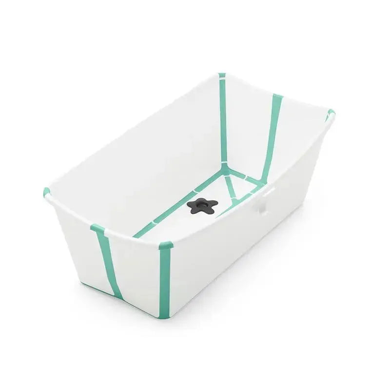 Stokke - Flexi Bath Bundle with Newborn Support, White/Aqua