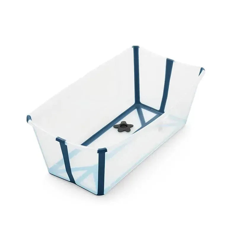 Stokke Flexi Bath Folding Baby Bathtub - Transparent Blue