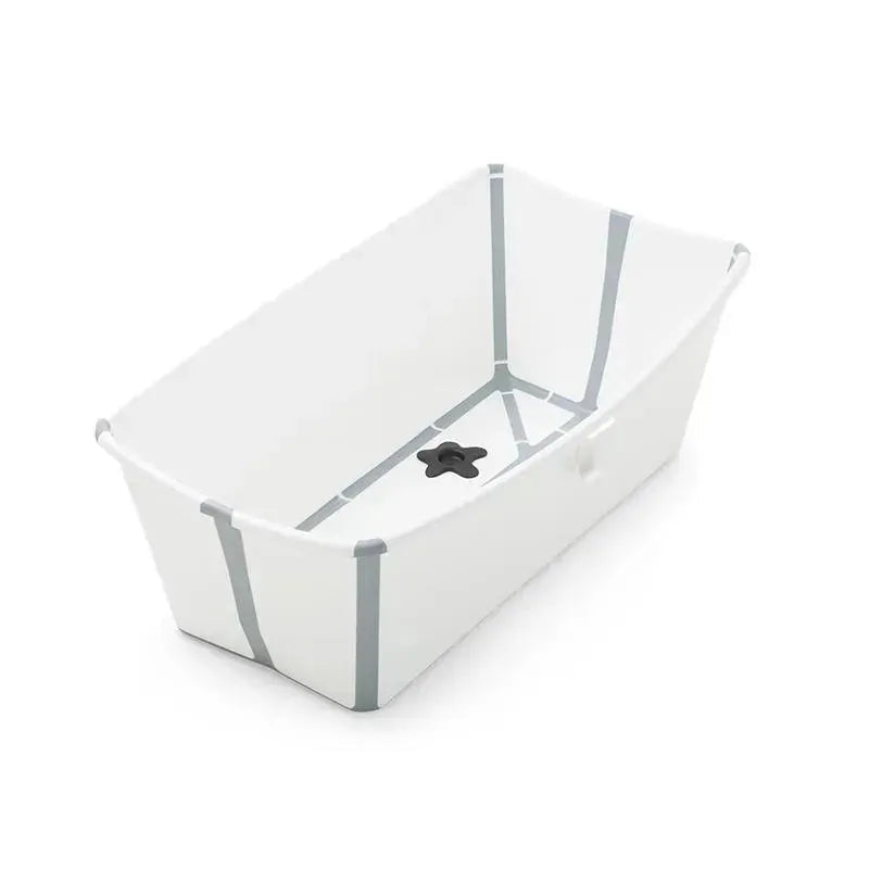 Stokke Flexi Bath Folding Baby Bathtub - White/Grey