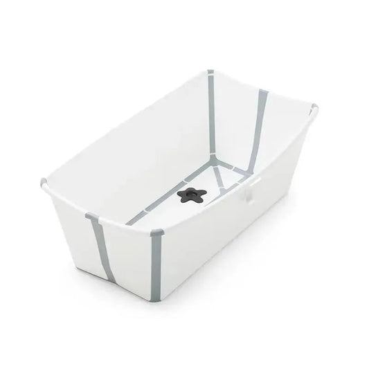 Stokke Flexi Bath Folding Baby Bathtub - White/Grey