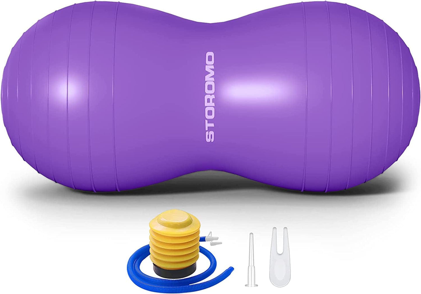 STOROMO Peanut Ball,Peanut Exercise Ball,Yoga Ball,Pregnancy Ball,Peanut Stability Ball,For Kids Therapy,Labor Birthing,Core Strength Training(Include Pump)