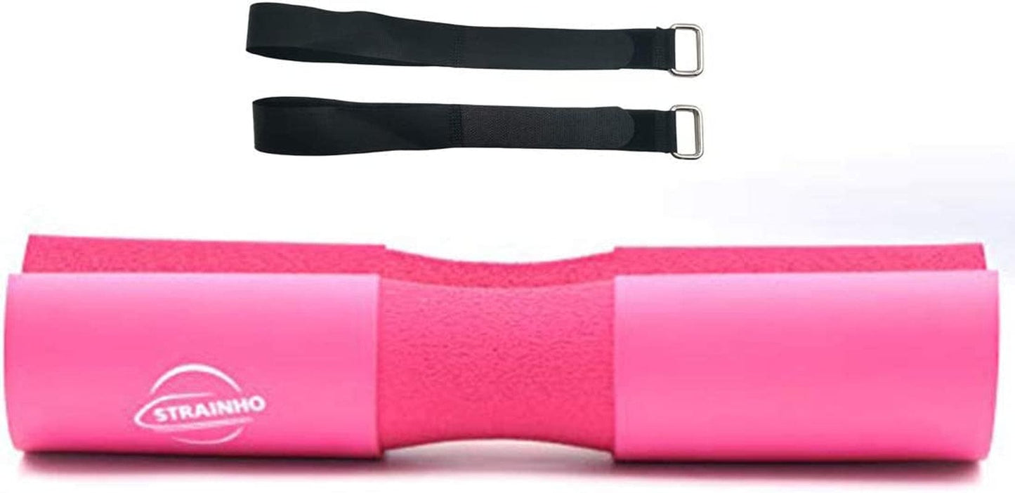 Strainho Olympic Bar Pad, Thick Memory Barbell Sponge, Working Out Barbell Squat Pad Gym Foam Pad, Protective Bridge Barbell Cushion Pad for Squats, Hip Thrust, Lunges, Gym Accessories for Women