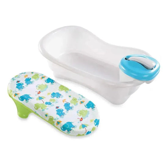 Summer Infant Newborn-to-Toddler Bath Tub Center & Showerin Blue
