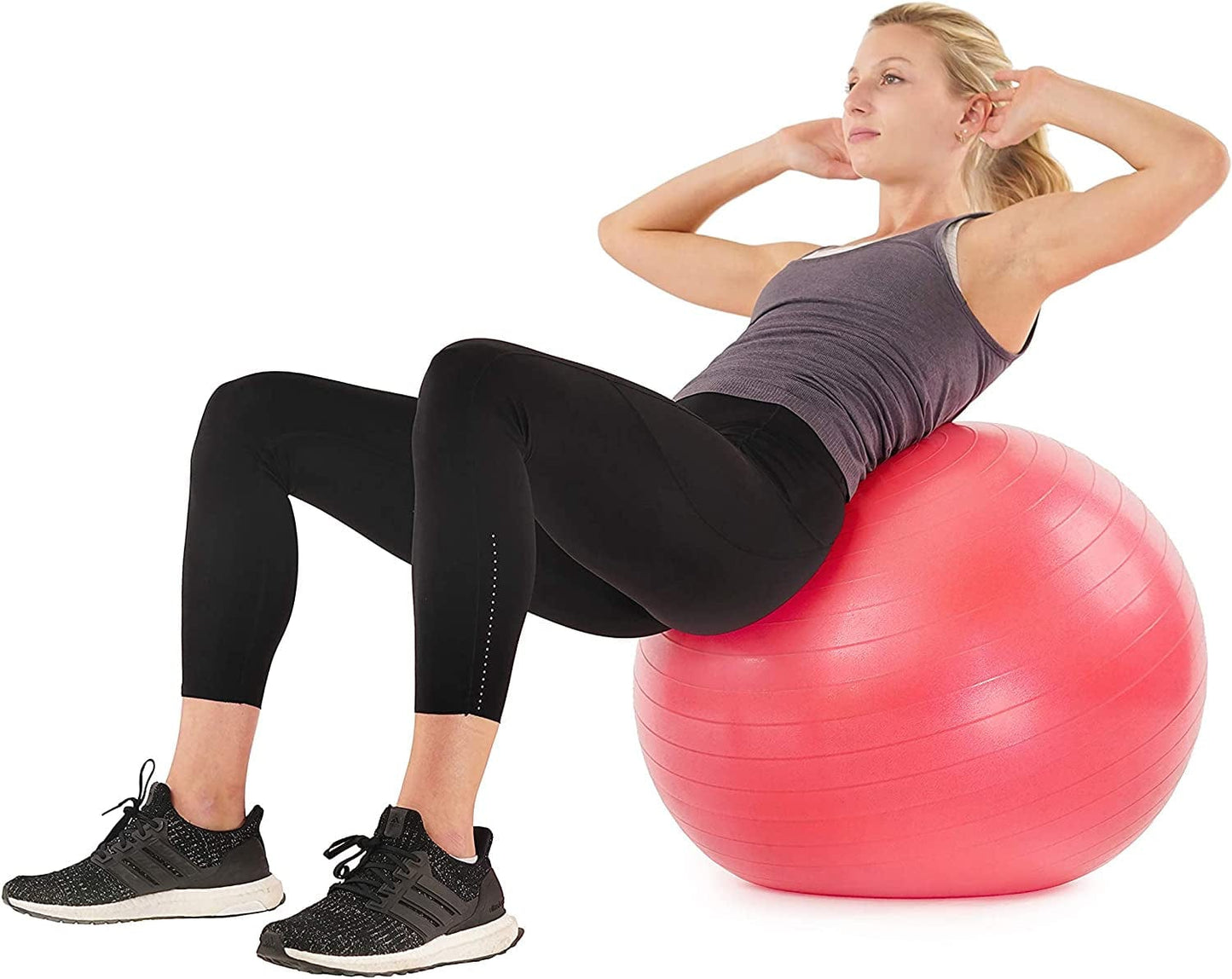Sunny Health & Fitness Anti-Burst Gym Yoga Exercise Ball in 55 CM, 65 CM and 75 CM